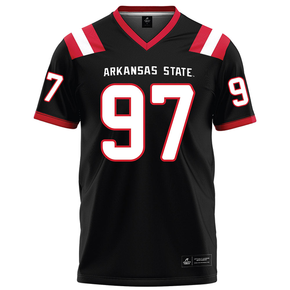 Arkansas State - NCAA Football : Tony Carter - Black Football Jersey-0
