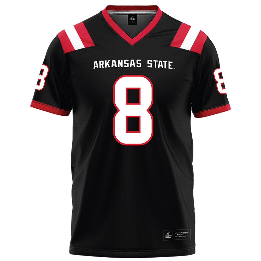 Arkansas State - NCAA Football : Dylan Crisp - Black Football Jersey-0
