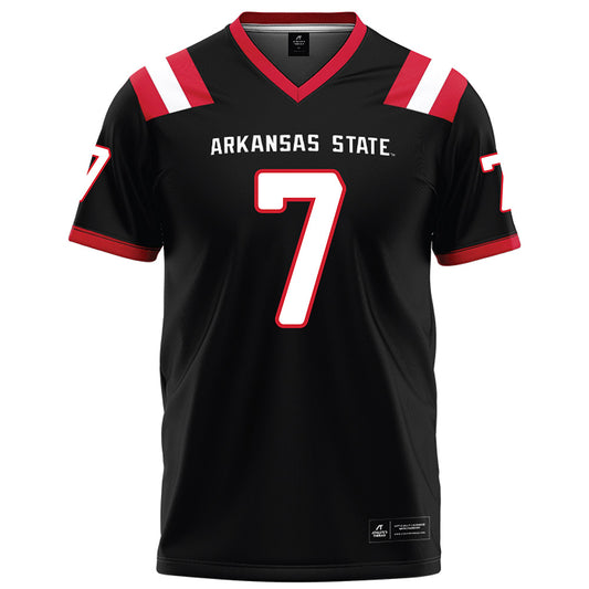 Arkansas State - NCAA Football : Courtney Patterson - Black Football Jersey-0