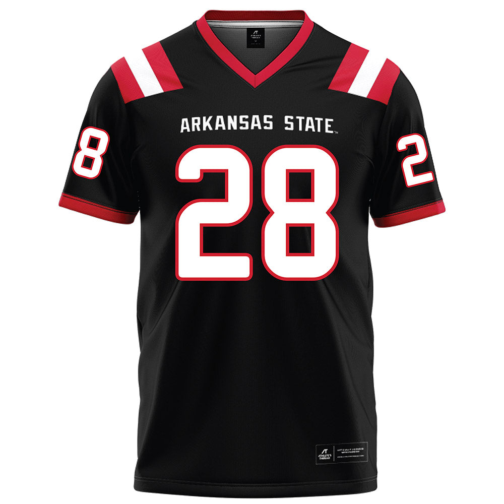 Arkansas State - NCAA Football : Jourdyn Burruss - Black Football Jersey