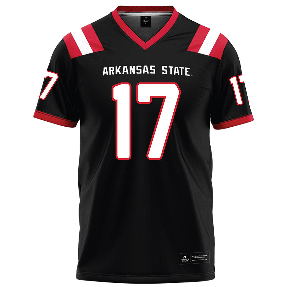Arkansas State - NCAA Football : Christopher Boti - Black Football Jersey-0