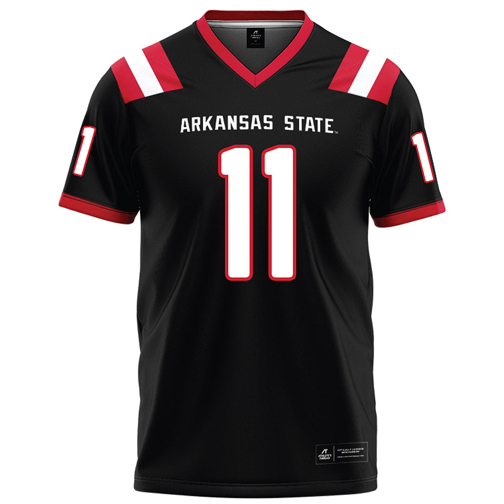 Arkansas State - NCAA Football : Demarcco Blanton - Black Football Jersey-0
