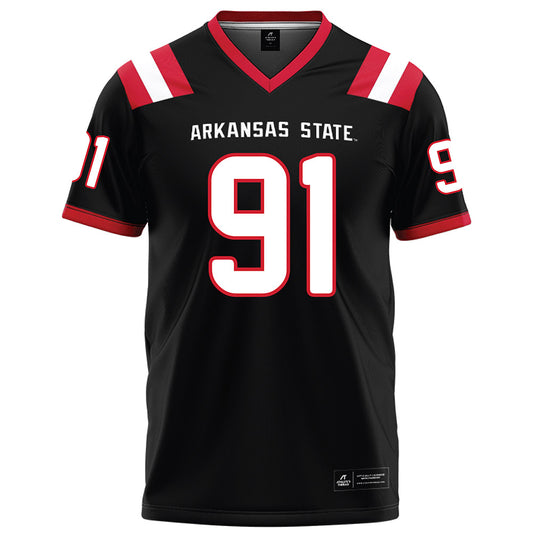 Arkansas State - NCAA Football : Ashtin Rustemeyer - Black Football Jersey