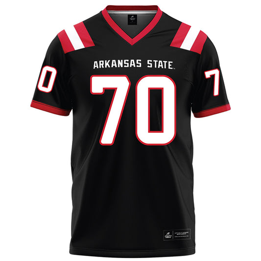 Arkansas State - NCAA Football : Royce Baucom - Black Football Jersey