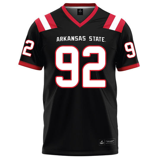 Arkansas State - NCAA Football : Obi Udom - Black Football Jersey