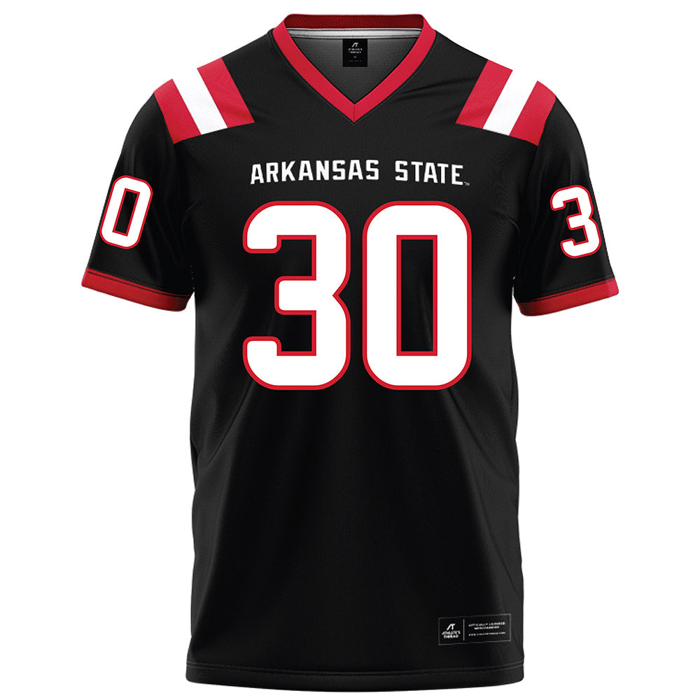 Arkansas State - NCAA Football : Andrew Agapos - Black Football Jersey