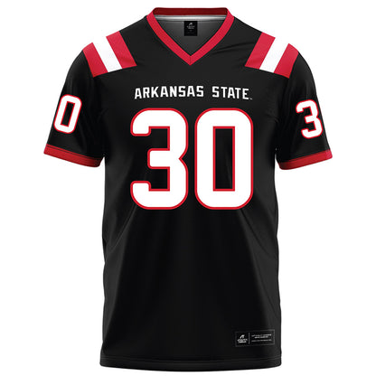 Arkansas State - NCAA Football : Andrew Agapos - Black Football Jersey