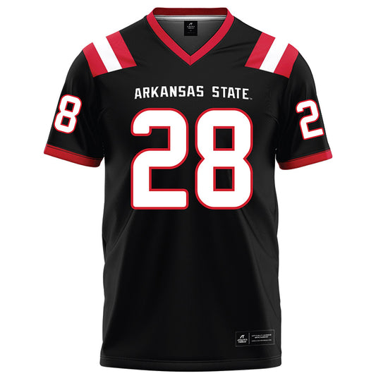Arkansas State - NCAA Football : Daniel Demery - Black Football Jersey-0