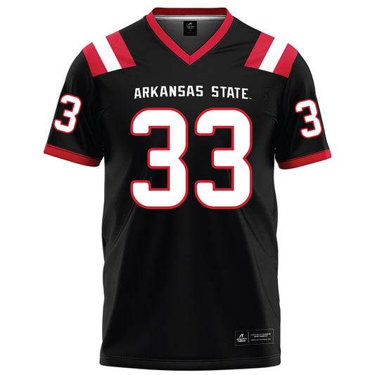 Arkansas State - NCAA Football : Cam Jeffery - Black Football Jersey