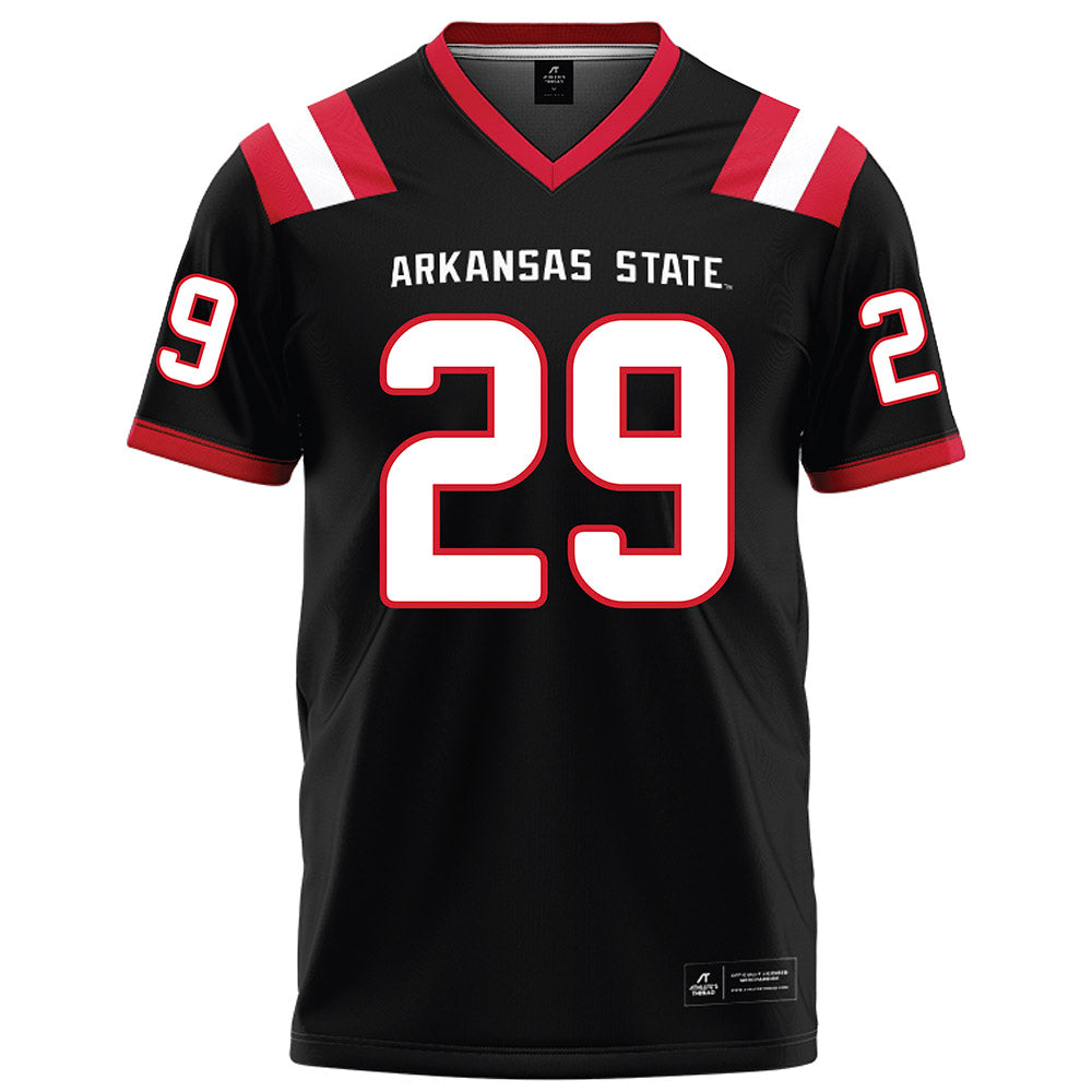 Arkansas State - NCAA Football : Jackson Waller - Black Football Jersey-0