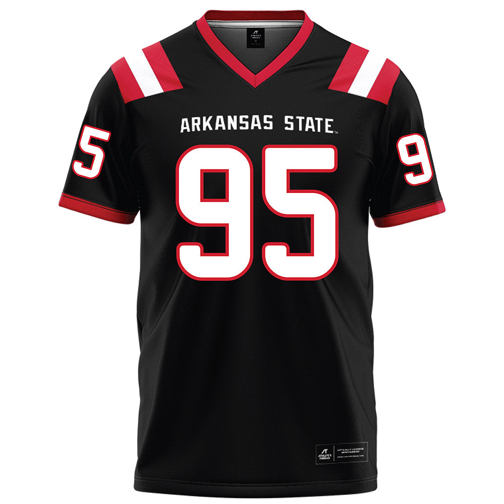 Arkansas State - NCAA Football : Thomas Puhek - Black Football Jersey