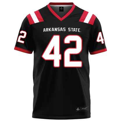 Arkansas State - NCAA Football : Kyle Nill - Black Football Jersey-0