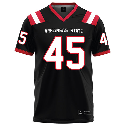 Arkansas State - NCAA Football : Nate Martey - Black Football Jersey