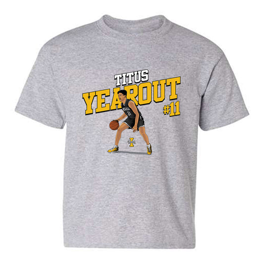 Idaho - NCAA Men's Basketball : Titus Yearout - Caricature Youth T-Shirt-0