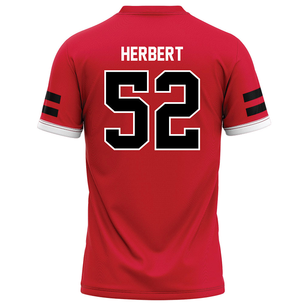 Arkansas State - NCAA Football : Gideon Herbert - Red Football Jersey-1