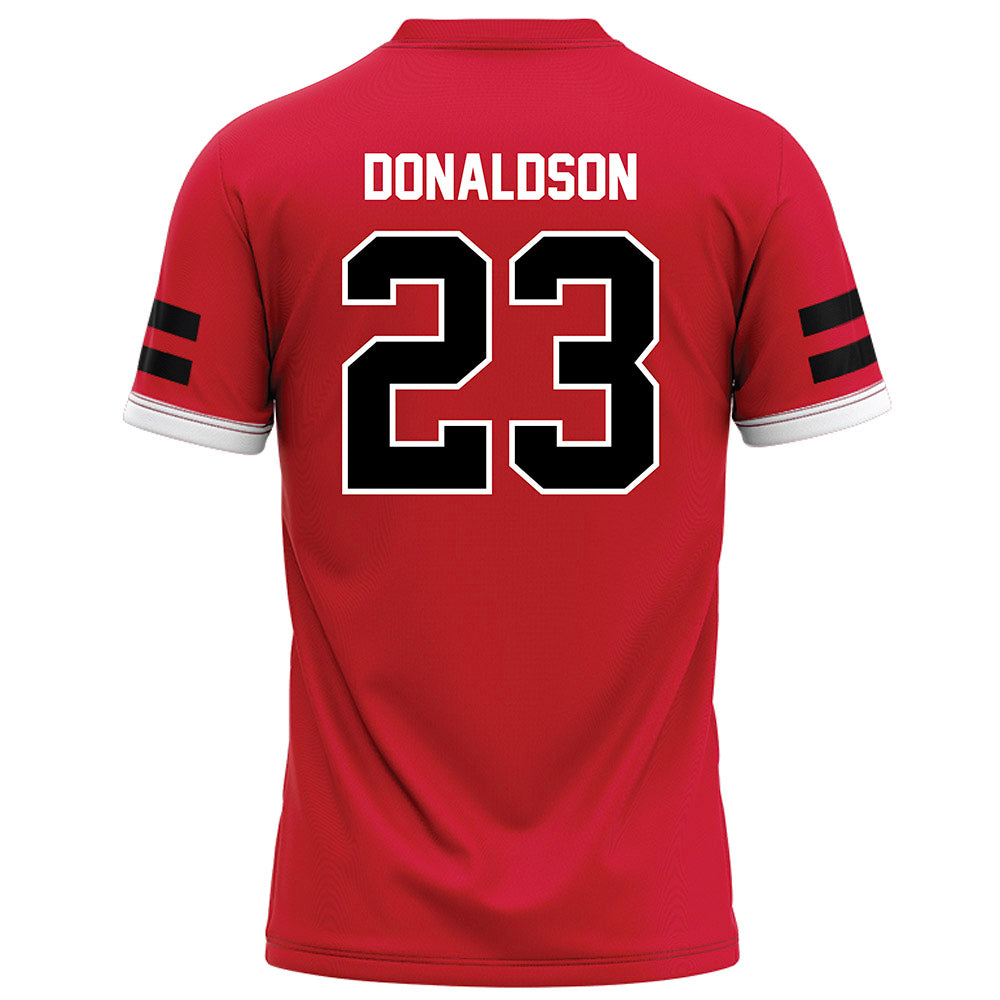 Arkansas State - NCAA Football : Caleb Donaldson - Red Football Jersey-1
