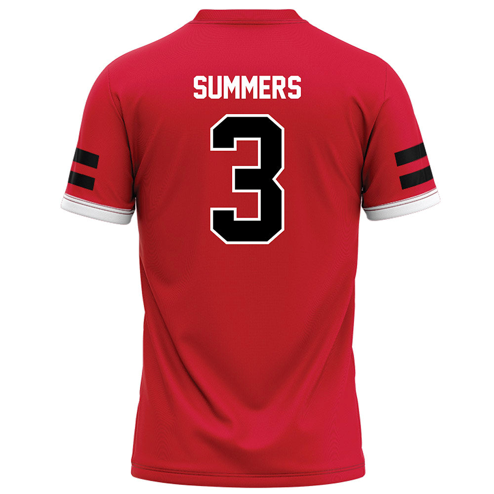 Arkansas State - NCAA Football : Hunter Summers - Red Football Jersey