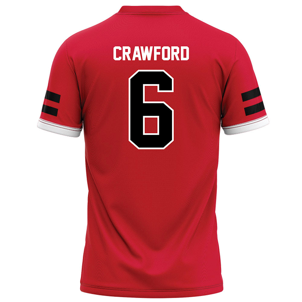 Arkansas State - NCAA Football : Ethan Crawford - Red Football Jersey-1