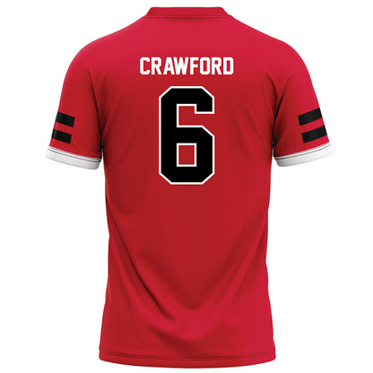 Arkansas State - NCAA Football : Ethan Crawford - Red Football Jersey-1