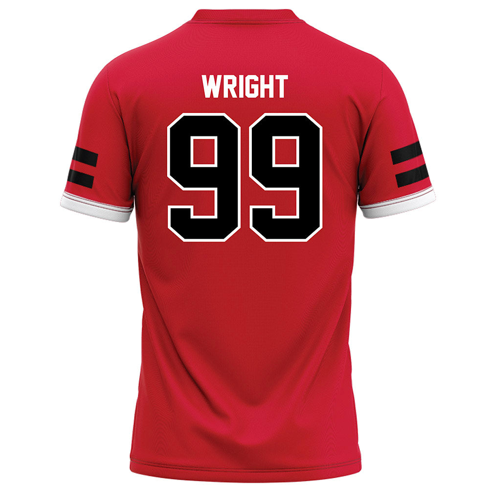 Arkansas State - NCAA Football : Quincy Wright - Red Football Jersey-1