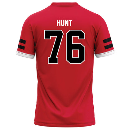 Arkansas State - NCAA Football : Trason Hunt - Red Football Jersey