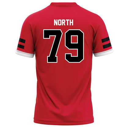 Arkansas State - NCAA Football : Baker North - Red Football Jersey