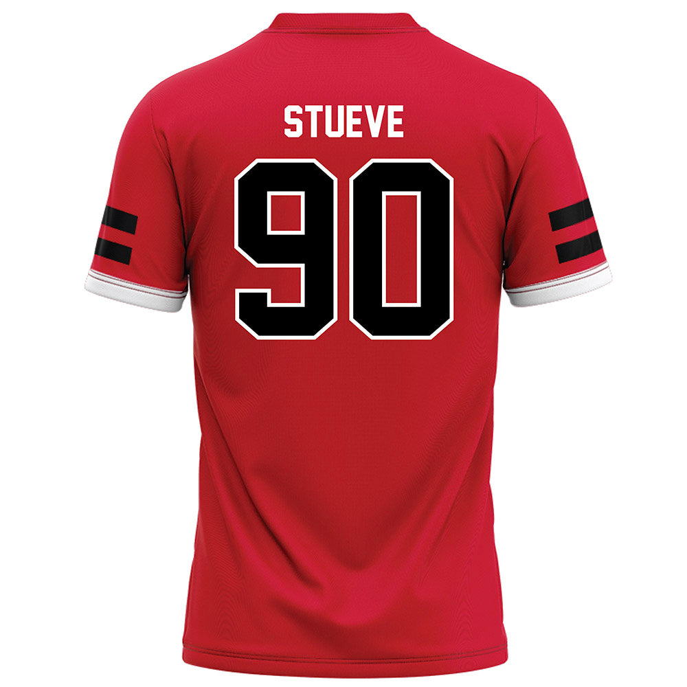 Arkansas State - NCAA Football : Lincoln Stueve - Red Football Jersey-1