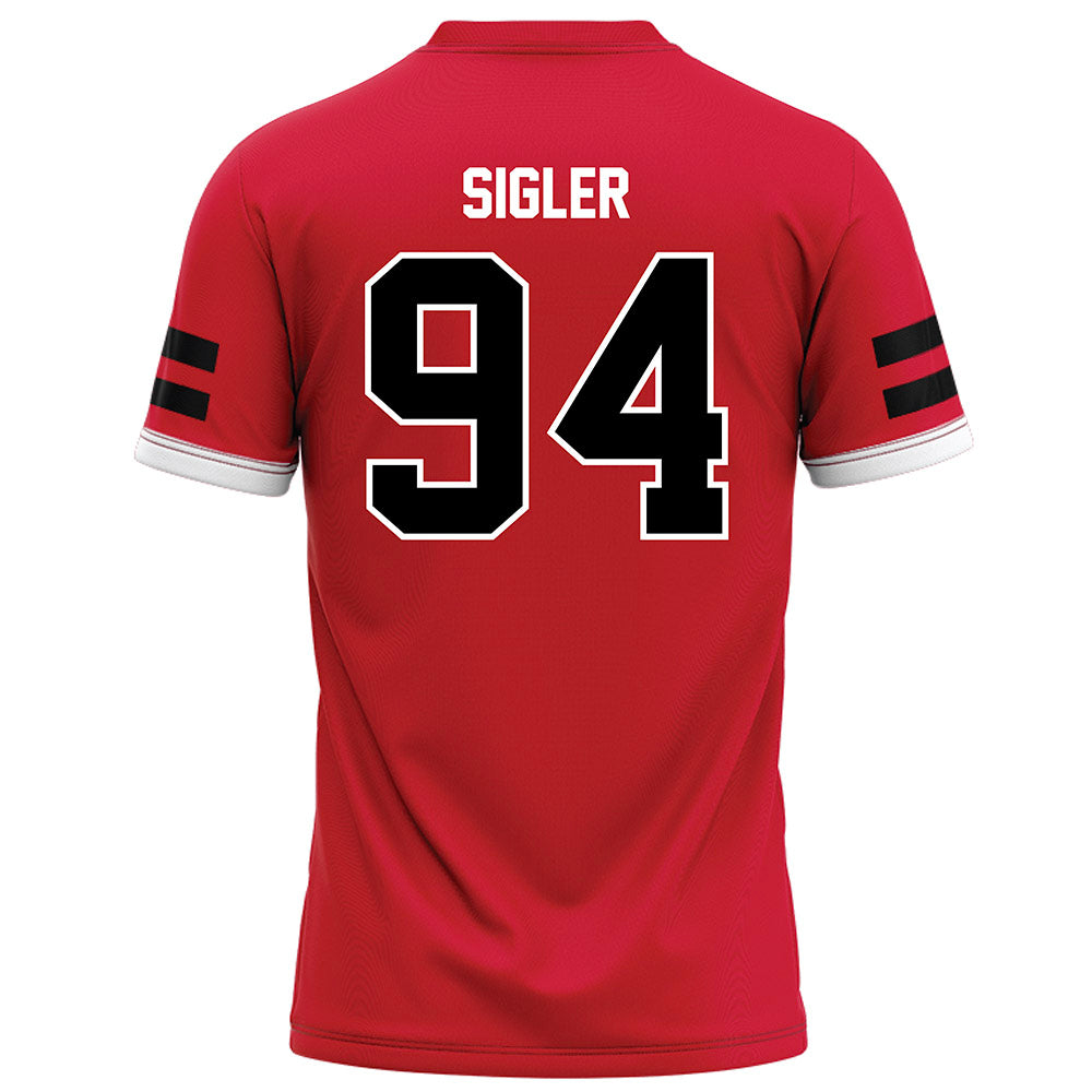 Arkansas State - NCAA Football : Cody Sigler - Red Football Jersey-1