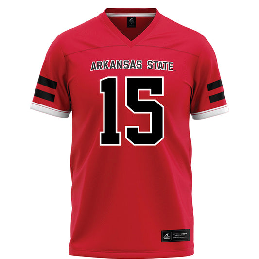 Arkansas State - NCAA Football : Brandon Greil - Red Football Jersey