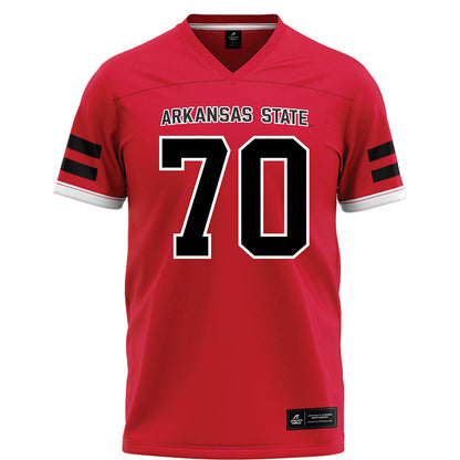 Arkansas State - NCAA Football : Royce Baucom - Red Football Jersey