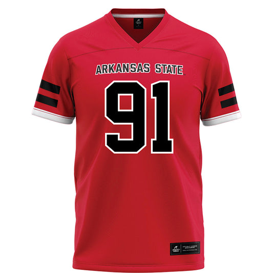 Arkansas State - NCAA Football : Ashtin Rustemeyer - Red Football Jersey