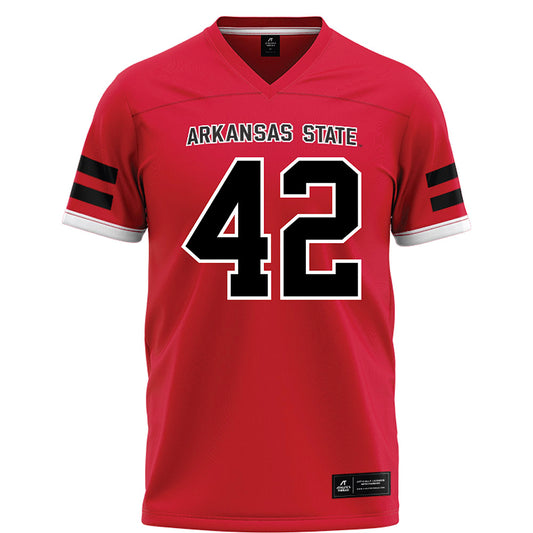 Arkansas State - NCAA Football : Kyle Nill - Red Football Jersey-0