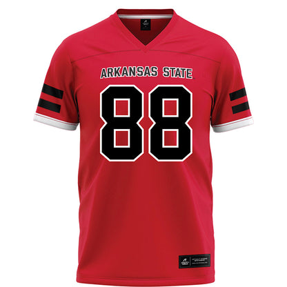 Arkansas State - NCAA Football : Calen Presser - Red Football Jersey-0