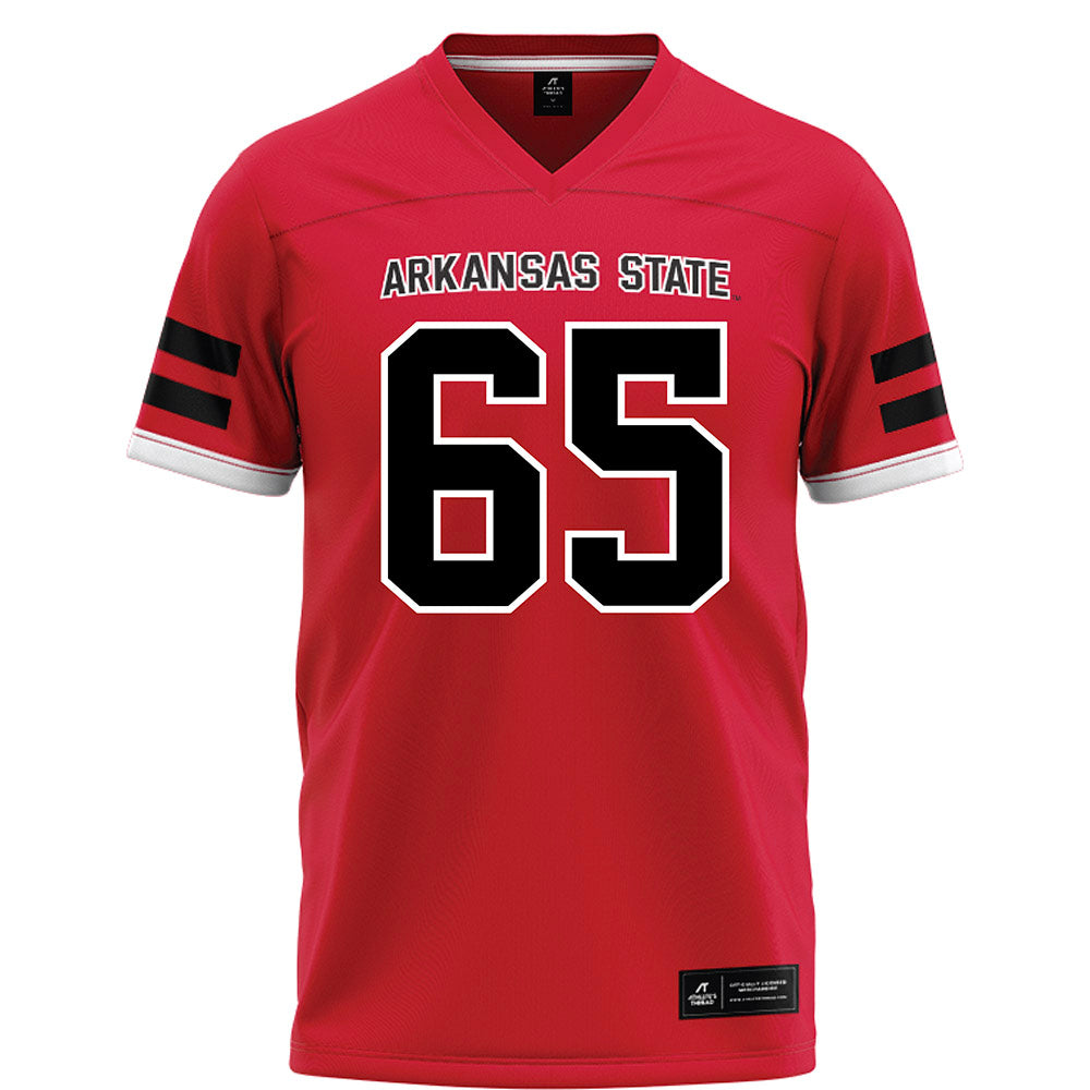 Arkansas State - NCAA Football : Noah Smith - Red Football Jersey-0