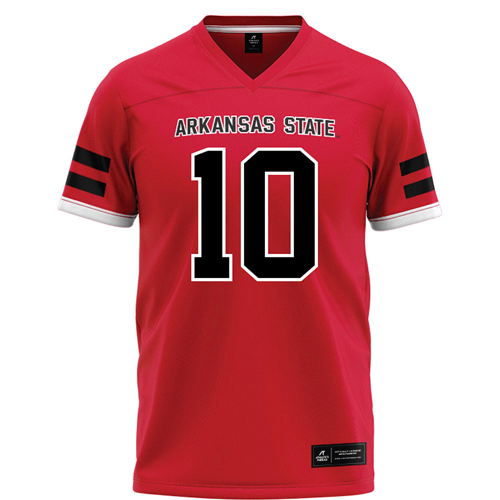 Arkansas State - NCAA Football : Jordan Sample - Red Football Jersey