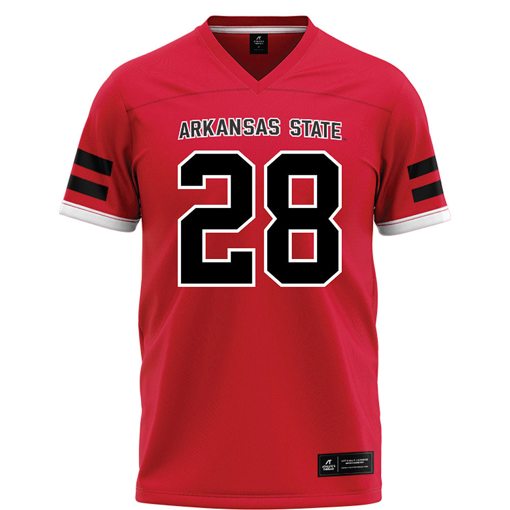 Arkansas State - NCAA Football : Daniel Demery - Red Football Jersey-0