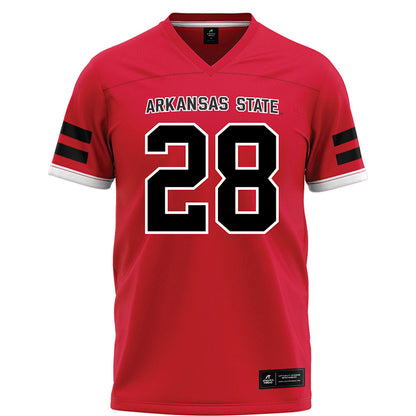 Arkansas State - NCAA Football : Daniel Demery - Red Football Jersey-0