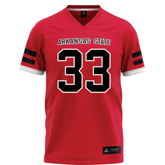 Arkansas State - NCAA Football : Cam Jeffery - Red Football Jersey