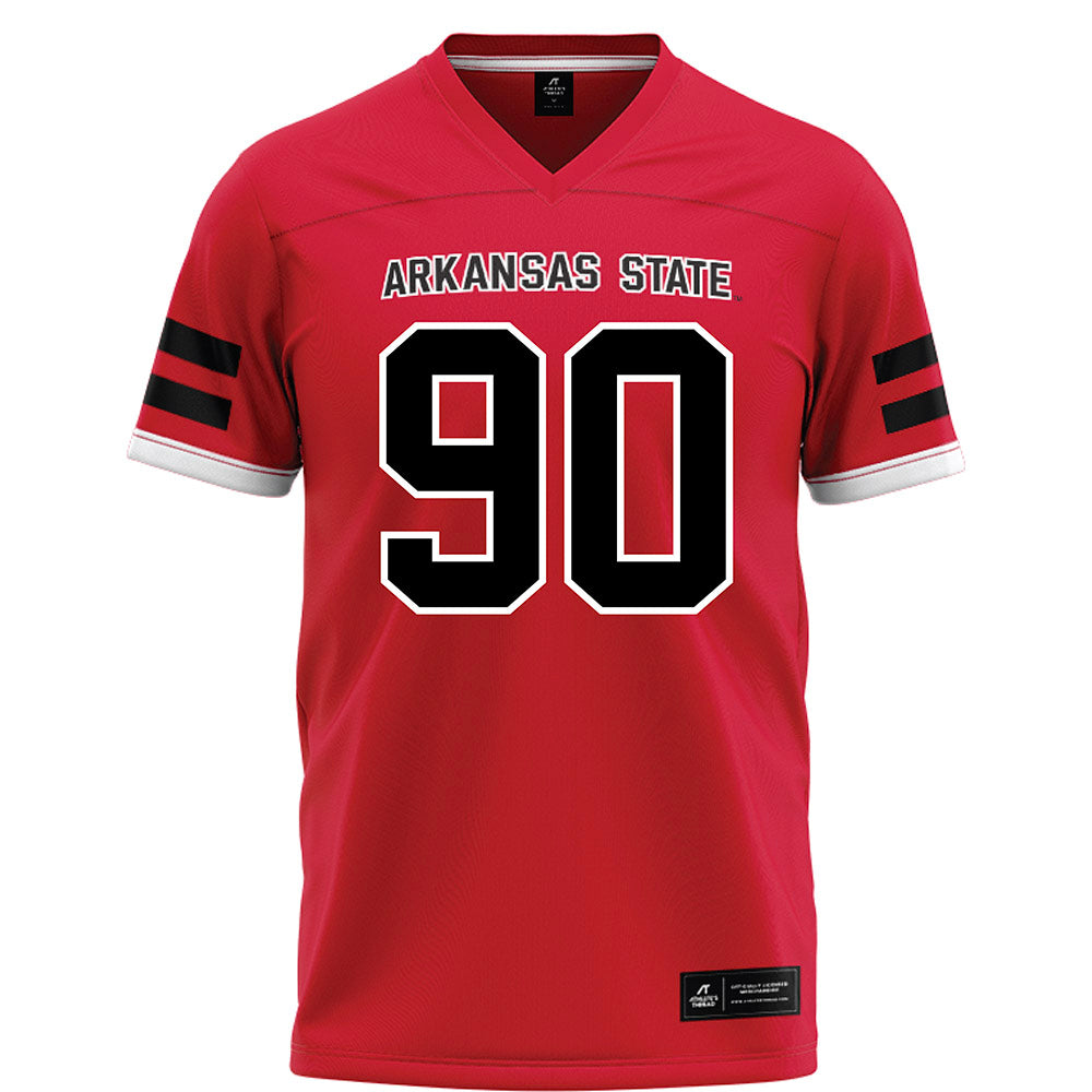 Arkansas State - NCAA Football : Lincoln Stueve - Red Football Jersey-0