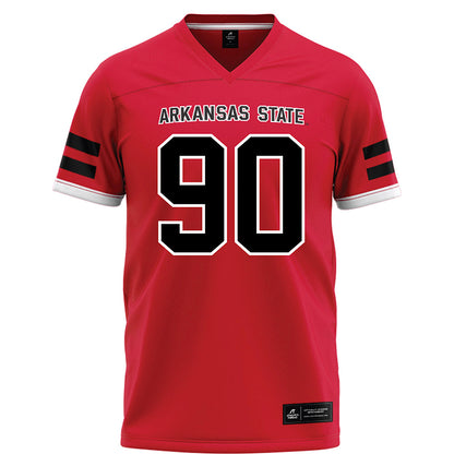 Arkansas State - NCAA Football : Lincoln Stueve - Red Football Jersey-0