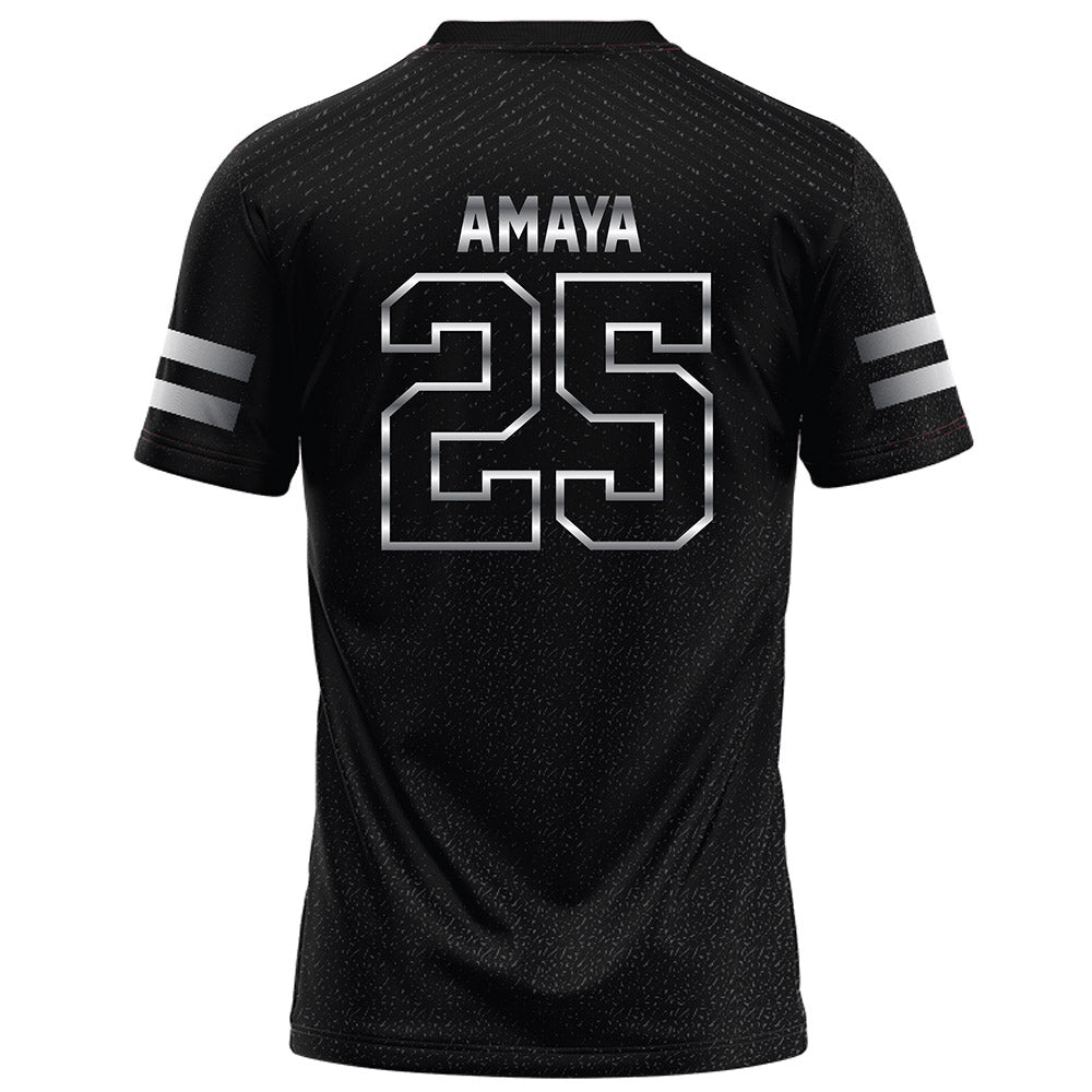 Arkansas State - NCAA Football : Clayton Amaya - Melange Black Football Jersey-1