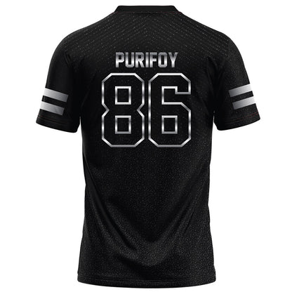 Arkansas State - NCAA Football : Skylar Purifoy - Melange Black Football Jersey