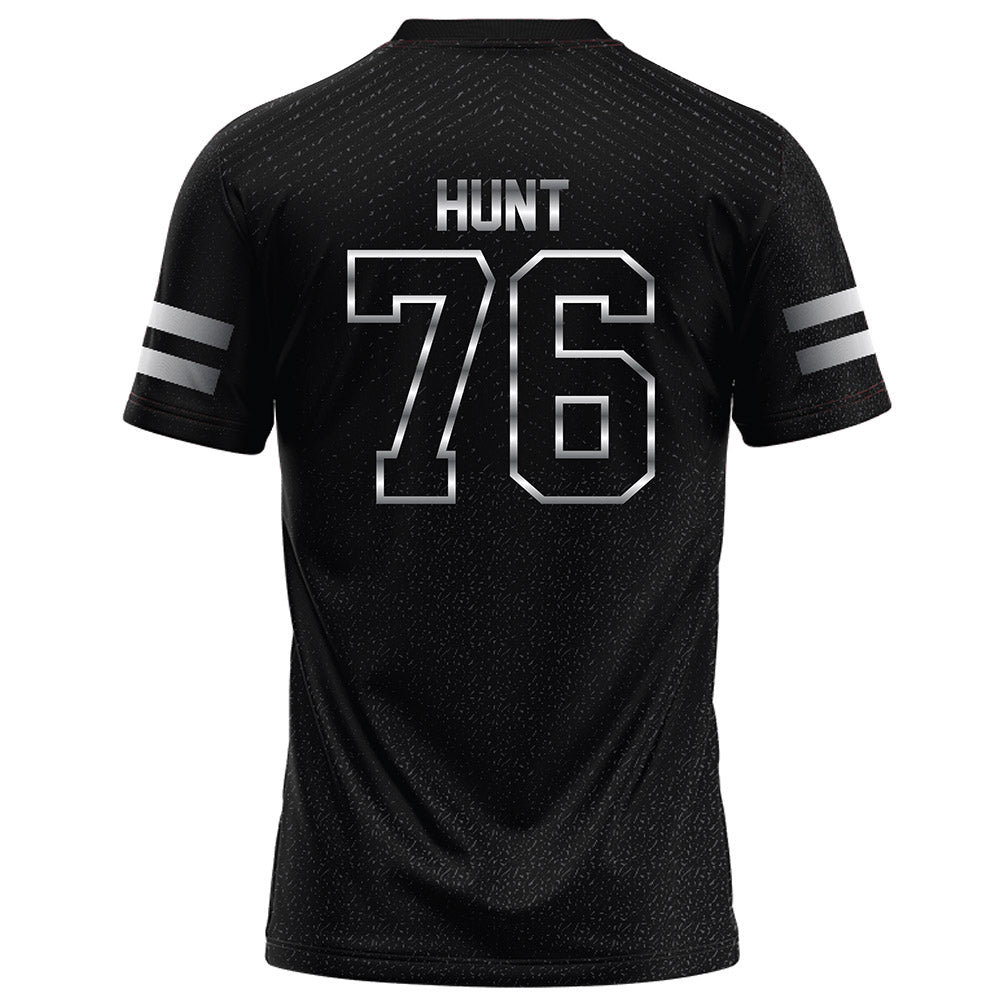 Arkansas State - NCAA Football : Trason Hunt - Melange Black Football Jersey
