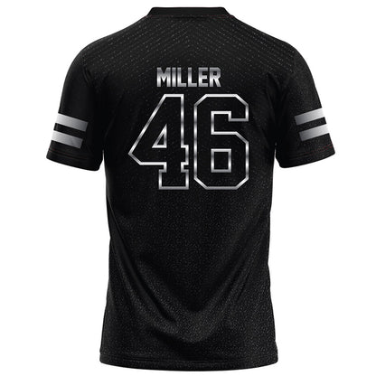 Arkansas State - NCAA Football : Nicholas Miller - Melange Black Football Jersey-1