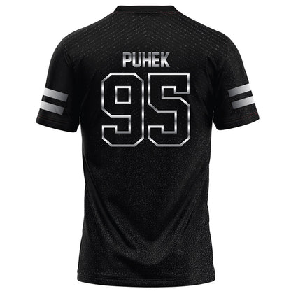 Arkansas State - NCAA Football : Thomas Puhek - Melange Black Football Jersey