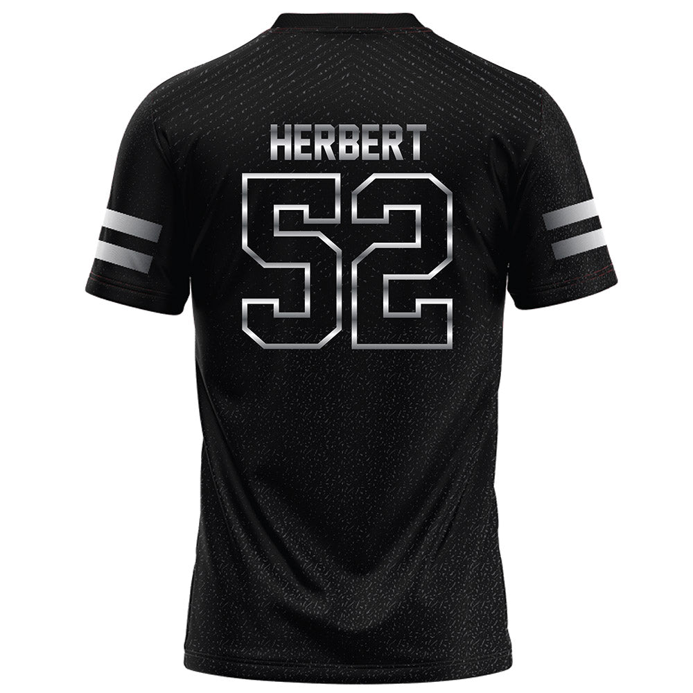 Arkansas State - NCAA Football : Gideon Herbert - Melange Black Football Jersey-1