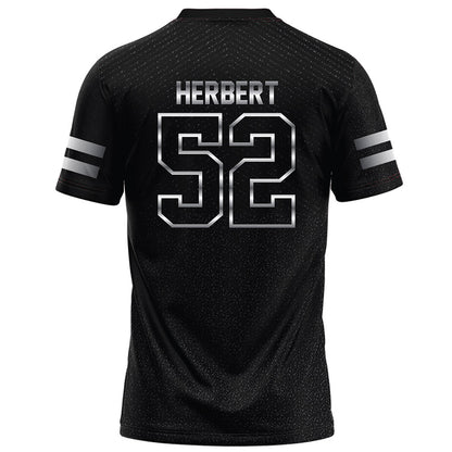 Arkansas State - NCAA Football : Gideon Herbert - Melange Black Football Jersey-1