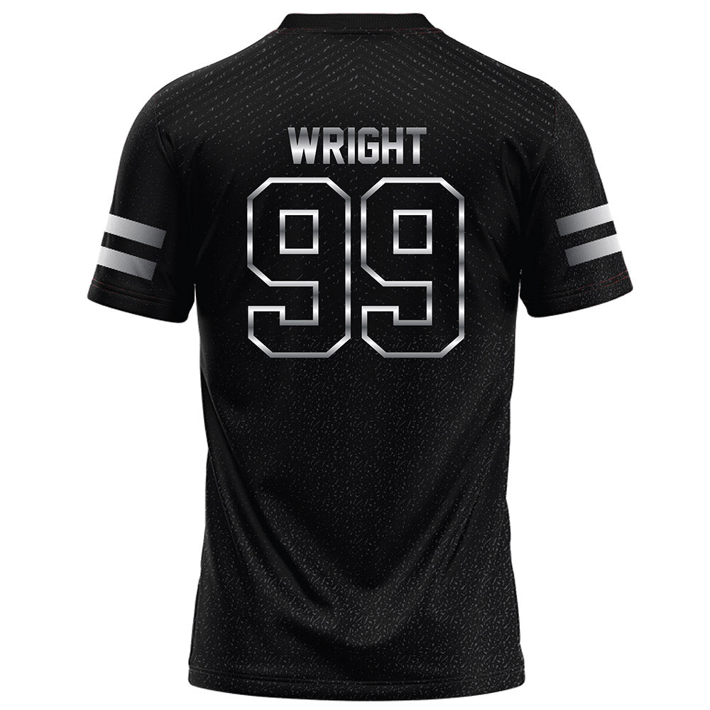Arkansas State - NCAA Football : Quincy Wright - Melange Black Football Jersey-1