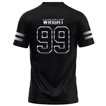 Arkansas State - NCAA Football : Quincy Wright - Melange Black Football Jersey-1