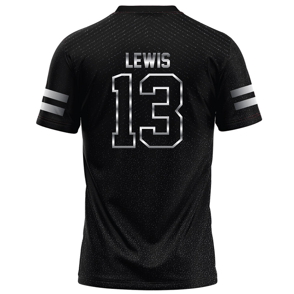 Arkansas State - NCAA Football : Tyrell Lewis - Melange Black Football Jersey-1